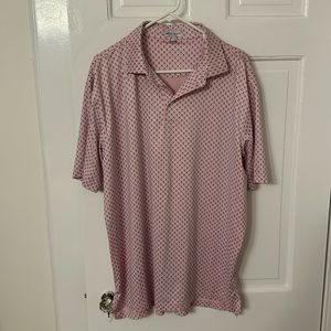 Peter Millar Summer Comfort Golf Polo Pink Skulls